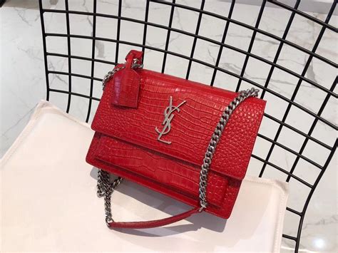 large ysl sunset bag|ysl sunset bag crocodile.